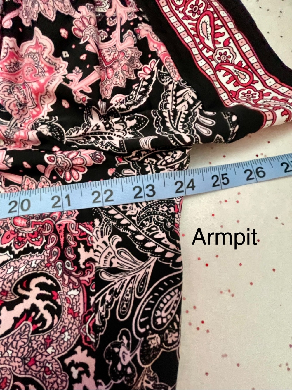 Michael Kors Paisley Print Shift Dress | 2X | Pink & Black Scoop Neck Plus Size - Picture 8 of 10